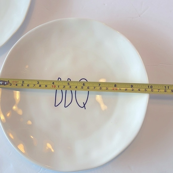 Two Rae Dunn Melamine Dinner Plates BBQ Artesian Collection Summertime - Picture 4 of 4